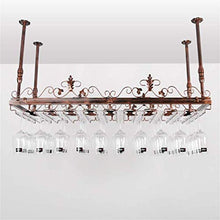 DJSMjbj Vino Rack Rack Bicchiere da Vino, Supporto di Vetro di Vino Scaffale, Vino cremagliera di Vetro, Porta Bicchieri di Vino, cremagliera di Vetro Champagne, Vetro Rack soffitto Ripiani Decke