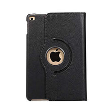 Artfeel Cover per iPad Mini 1/2/3,Girevole 360 Gradi di Rotazione Supporto Custodia,Visualizzazione Multi-Angolo Sottile Leggero PU Pelle Flip Cover,Nero
