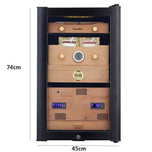 Cigar Cabinet Costante di Temperatura E umidità Sigaro Gabinetto delle Famiglie Cigar Gabinetto Cigar Box Small Mini Cigar Cabinet 82L Cigar Cabinet (Color : Black, Size : 45 * 45 * 74cm)