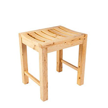 AJH Sgabello da Bagno Sgabello in Legno Ispessimento in Legno di Cedro Panca per Adulti Sgabello da toelettatura Sgabello Quadrato Sgabello da Bagno Sgabello da Doccia imperme