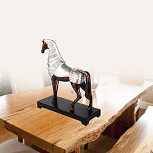 Tesysyet Stile Europeo e Americano Imitazione del Bronzo War Horse Home Furnishings Villa Bar Club Bar Bar Tatuaggi 29 * 37 (cm) (Color : Silver)