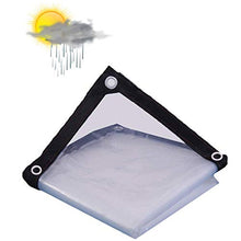 NMRCP Telone Impermeabile Trasparente, Telone Impermeabile per Esterno Trasparente, Teli Impermeabile e Multiuso Telo di Protezione Carport Telo Gazebo da Giardino Tenda Tendone,5mX6m/16x20ft