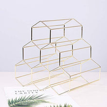 Ferro Wine Rack a Nido d'Ape Contenere 6 Bottiglie per la casa Cucine Forniture Creativo Hexagon Bottle Holder Stand