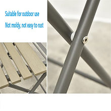 Set 3 Pezzi Pieghevoli Sedie E Tavolo da Giardino, Materiale Spesso Tavolino con Sedie da Giardino Pieghevoli, Giardino/Balcone/Pub/Bar,Grigio