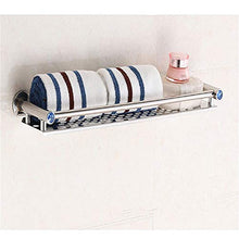 JIAGU Bagno Cucina Scaffale da Bagno Durevole con Binario, Bagno a Parete in Acciaio Inossidabile con Carrello da Bagno for Doccia (Color : White, Size : 40cm)