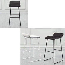 Bar Stool Industriale Chair Pedane Schienale Sedie da Pranzo Sgabelli for Cucina Bar Café Sgabelli Cuoio sede di Ferro Semplice Moderna abitazione Alto Colazione for Counter Similpelle Esterno