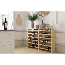 Bouchonnerie Jocondienne KT160099 Portabottiglie in Pino Massiccio, Beige, 64 x 27 x 4.5 cm
