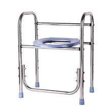 GYCS Sedia da Bagno Comoda e Cornice per WC Surround WC Confortevole, WC-Doccia, Bagno in Acciaio Inossidabile, Supporto per Bagno/Sicurezza WC scivoloso Guardrail