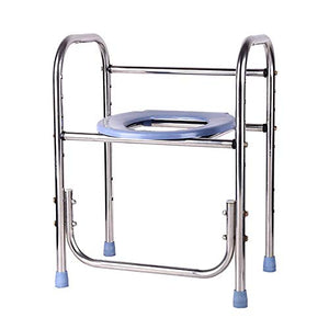 GYCS Sedia da Bagno Comoda e Cornice per WC Surround WC Confortevole, WC-Doccia, Bagno in Acciaio Inossidabile, Supporto per Bagno/Sicurezza WC scivoloso Guardrail