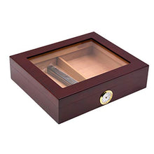 SHAO1 Cigar Humidor, Portasigari di Legno Portatile di Viaggio Portasigari Esterna Humidor Caso Cigar Box di Stoccaggio con L'igrometro E Umidificatore