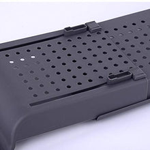 Yardwe Scarico scalabile Vasca Doccia Vassoio Hollow out Organizer portaoggetti in plastica Rack per Bagno WC (Nero)