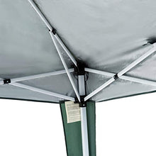 Outsunny Gazebo Pieghevole da Giardino 3x3m Struttura in Acciaio, Corde Antivento e Sacca di Trasporto, Verde