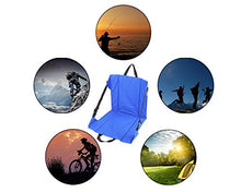Sunris - Cuscino da pavimento leggero e pieghevole, con schienale, per esterni, giardino, campeggio, alpinismo, escursionismo, pesca, picnic, portatile