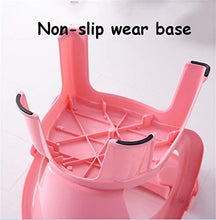 Mobili per la casa e Giardino Sgabello per Schienale per Bambini | Seggiolone di plastica | Sgabello per Bagno | Sedia da Bagno, Max. 50 kg Resistente Ottomani da Cucina (Colore : Pink)