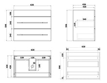 Mobile bagno Rio 650 bianco lucido