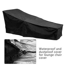 Centitenk Patio Sdraio Copertura Heavy Duty Outdoor Lawn Chairs Mobili Copertura Resistente all'Acqua - Nero