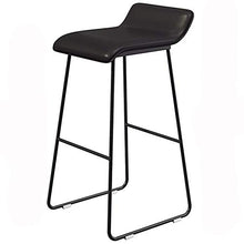 WHOJA Sgabelli da Bar semplicità Moderna Sgabello Alto PU Pelle Artificiale Sedile da Cucina Sedia per la Colazione Gambe in Metallo Nero Mobili da Bar Peso del Cuscinetto 150 kg Sedia da Pranzo