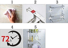 AINIYF Bagno Bagno Doccia Mensola Organizzatore a Parete in Acciaio Inox Punch Colla Libera Torre del Gancio del Gancio Fino Fence (Dimensioni: 41x14x56cm)