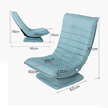 Divano pigro Poltrona Girevole Lazy Couch Camera da Letto con Balcone Camera da Letto per Il Tempo Libero (Colore : Lake Blue)