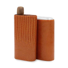 NIHAOA Accessori del Sigaro Portasigari corrosione Cigar Box-3- Dita in Pelle Marrone, Legno di Cedro Foderato Cigar Humidor Buon apporto di umidità