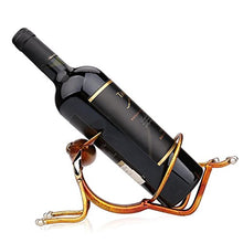 TOOARTS Portabottiglie per Vino dal Design, Rastrelliera portabottiglie Vino scaffale di Decorazioni per la casa, Decorazioni per Interni Yoga Cat