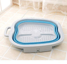 Idromassaggio Plantare, Pediluvio Pieghevole Pediluvio Pieghevole Termale Spa Benessere Leggero salvaspazio Pediluvio,Blue
