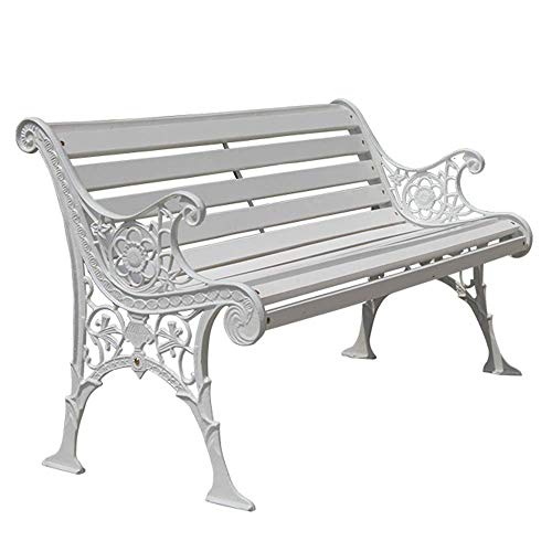 LXLH Panchina da Giardino Panchina da Giardino Panchina da Giardino Poltrona da terrazza, Panchine Decorative da Giardino in ghisa in Legno massello anticorrosione e antiruggine, Sedie di Riposo