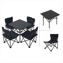RUIMA Auto-Guida Tour Ultra Leggero Combinazione Sedile Picnic Set Barbecue, Facile da Piegare, Viaggio conveniente, Tessuto Oxford 600D Resistente allo Strappo, Resistente, Esterno Pieghevole Tavolo