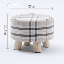 Custodia Protettiva Resistente e Antiurto High Quanlity Fashion Creativo Piccolo Sgabello Soggiorno Sedia in Legno massello Piccola Sedia (Grigio) (Color : Lattice)