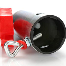 com-four® Porta ombrellone in Acciaio - Presa da Terra per Il Giardino - Supporto per ombrelloni - Porta ombrellone con Asta avvitabile - Picchetto da Terra con Diametro di 25-60 mm (Color Argento)