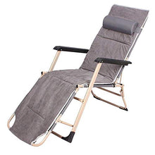 Generic Brands Sedia Pieghevole Portatile Lettino Pieghevole Lettino da Campeggio Poltrona da Esterno Grigio Chiaro con braccioli e poggiatesta Sit And Lie Dual Purpose