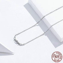 Baoxiaohed Collana in Argento Sterling, Collana Mom in Stile Moda Argento Sterling 925, Adatta per Festa della Mamma, Regali di Anniversario E Regali di Compleanno