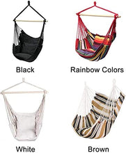 Amaca da giardino Amaca da interno Amaca da albero Mobili portatili Amaca da interno Sedia in tela Rilassante Ispessimento Camera da letto con cuscino Altalena da esterno