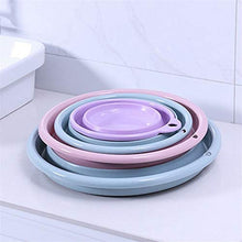 Fangfang Pieghevole Lavabo Pieghevole Campeggio del risparmiatore dello Spazio Wash up Scodella Washtub Frutta Bacino del Bambino lavabo Accessori for Il Bagno (Color : Pink)