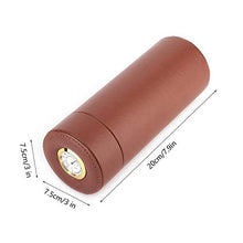 Taidda Pentola per sigari, Scatola di sigarette Mini portatile PU in pelle di cedro foderato in legno di sigaro Humidor Vaso per proteggere il sigaro Aroma puro Buon gusto 2#