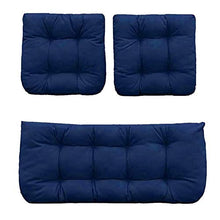 Redcolourful - Set di 3 cuscini per sedie, cuscini per divano, per patio, chaiselongue per la casa, interni ed esterni, colore grigio, 3 pezzi