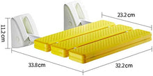 Doccia Chair Ingresso Corridoio Bagno Sgabello Pieghevole con Sedia a rotelle Servizi igienici Sgabello di Sicurezza Bagno Sgabello Muro Sgabello Sicurezza (Color : Yellow)