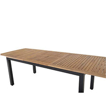 Chicreat Tavolino allungabile con ripiano in acacia FSC, 140/180 x 90 x 74/76,5 cm