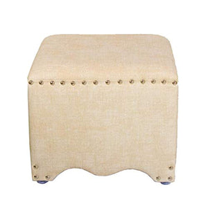 Mobili per la casa e Giardino Sgabello Imbottito in Stile Europeo per Sgabello/Trucco/Sgabello per Divano Quadrato per tavolino Soggiorno-Beige Ottomani da Cucina