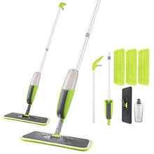 SSAYY Mop Mop Spray Magico Pavimento in Legno con Riutilizzabili Cuscinetti in Microfibra Manico A 360 Gradi Casa Finestre Cucina Mop Spazzatrice Scopa Strumenti Puliti
