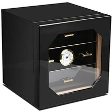 Getrichar Sigaro humidor Cedro Legno Alto Lucido Fibra di Carbonio Fibra di Sigaro humidor Cedar Legno Sigaro Sigaro humidor