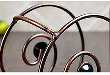 Leifeng Tower Classico Wine Rack Ferro Battuto Materiale, Rattan, Bottigliera, Insieme del Vino Wine Rack (Color : Bronze)