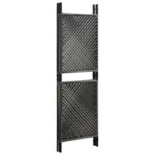 FAMIROSA Paravento a 4 Pannelli in Polyrattan Antracite 240x200 cm