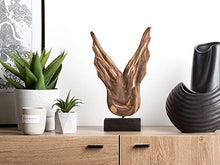 Beliani Figura Decorativa in Legno di Pino a Forma di Ali Moderna 22 x 35 cm CIVAL