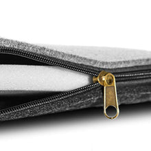 AMARE Home - Set di 6 cuscini in feltro reversibile, 40 x 39 cm, grigio scuro/grigio chiaro. Attenzione: imbottitura migliorata