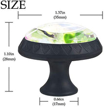 Uccello Blu Su Un Ramo Pomelli per Porta Set di 4 Pomelli per Mobili Manopole per Cassetti Cucina Armadio Vetro