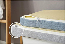 Cuscino per panca da giardino, 2 3 posti, 3/5 cm di lunghezza, 100/120 cm, lavabile per interni ed esterni, cucina (90 x 40 x 3 cm, blu scuro)