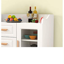 AWYJ Credenza Governo di immagazzinaggio Legno Credenza Buffet Governo di immagazzinaggio Ingresso Cucina Sala Console Tavolo Console (Color : Wood, Size : 120x40x80cm)