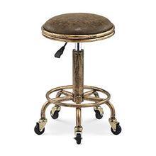 XZGang Regolabile Bellezza Sgabello, con rotella metallica rotonda Sgabello casa Spogliatoio trucco Sgabello Clinic Reception Medical Sgabello Crea vita semplice ( Color : #4 , Size : 32*50-64cm )