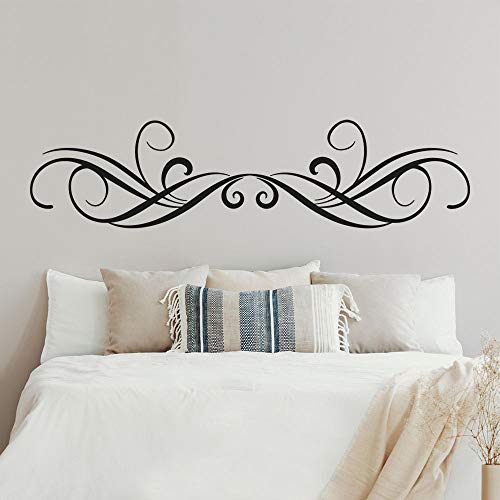 Adesivi per testiera del letto, T-MK354, 44 x 180 cm, colore: Nero
